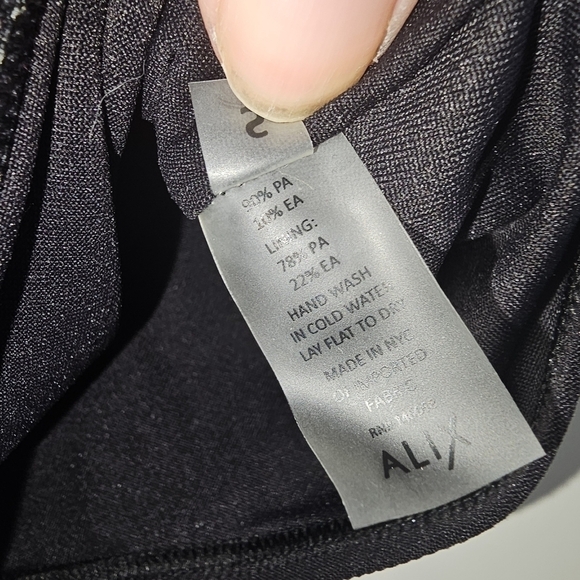 Alix NYC Women's Mott Tank Thong Bodysuit Black Size Small - Picture 5 of 11